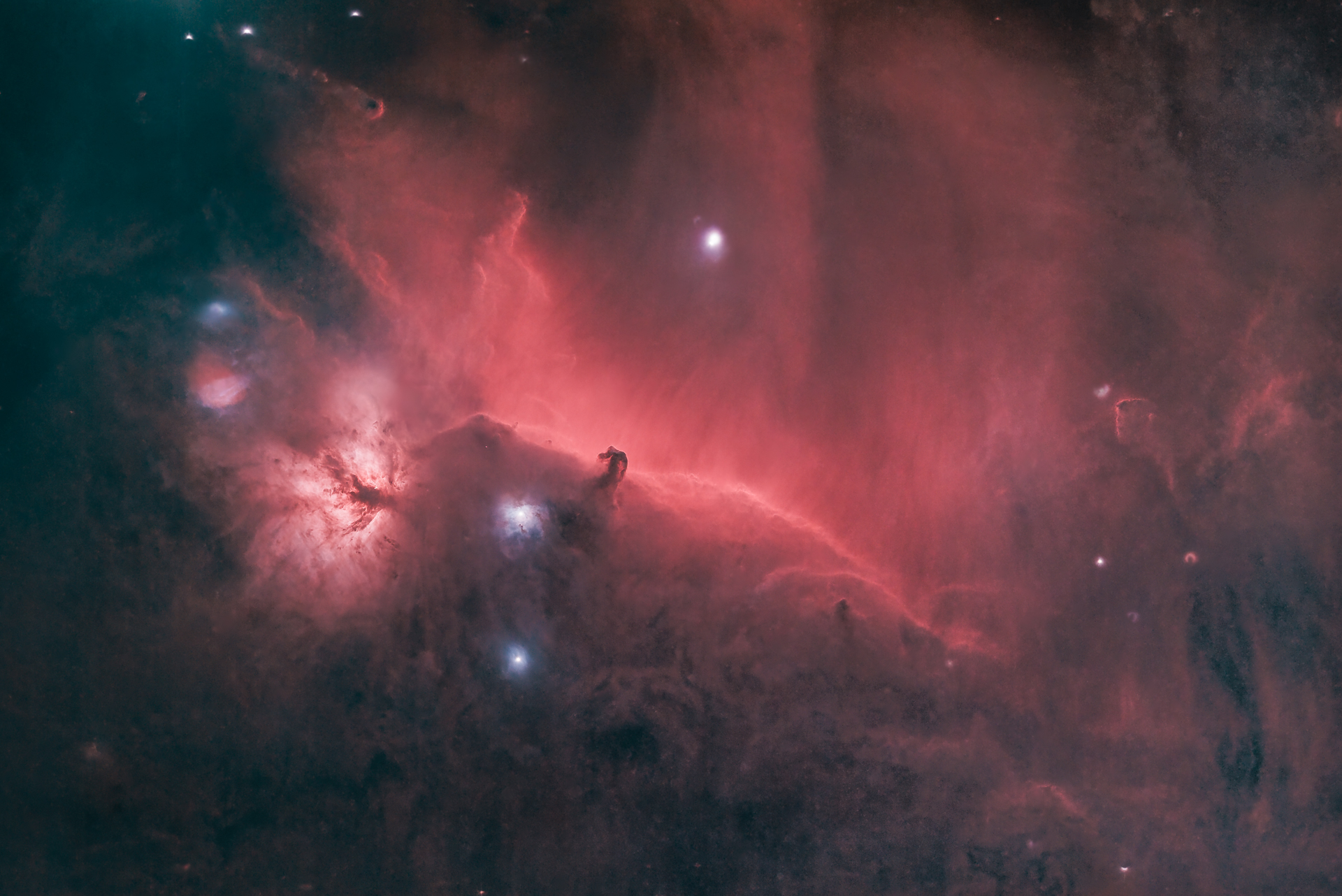 Horsehead And Flame Nebula