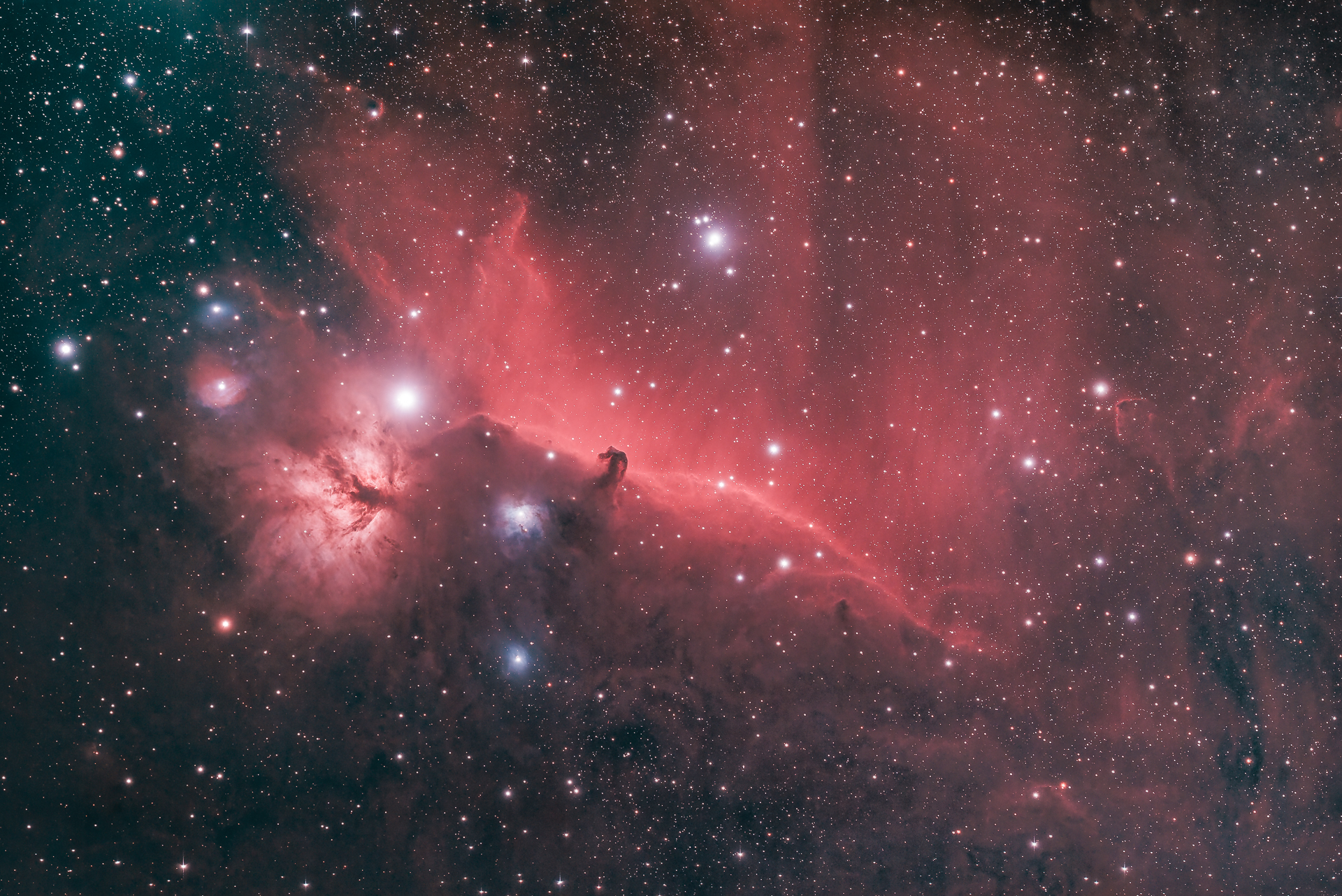 Horsehead And Flame Nebula